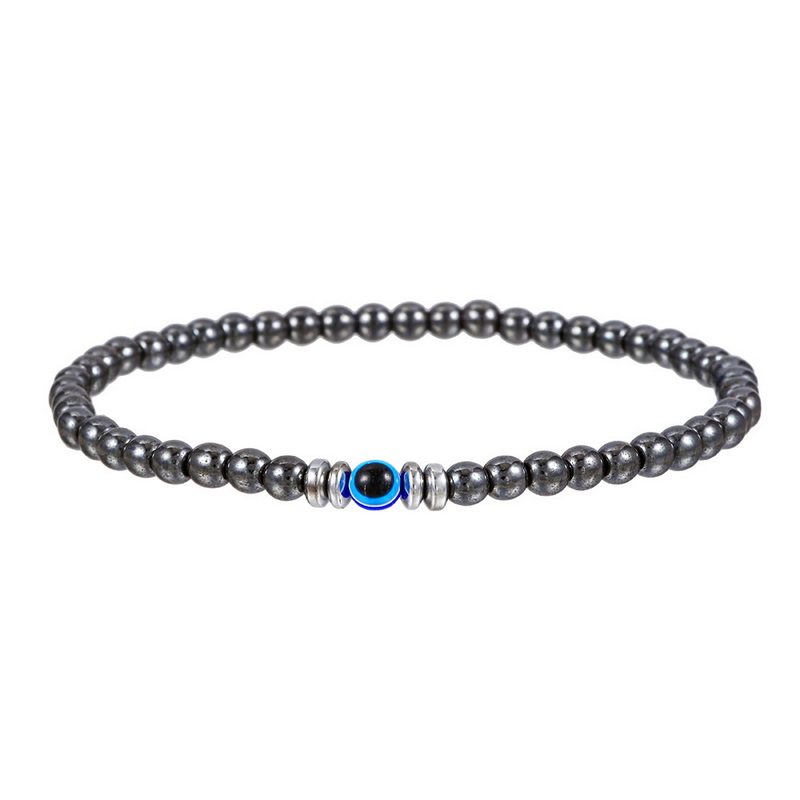 Trendy 4mm Obsidian Hematite N - Coordinates Bracelet ulasan dan harga