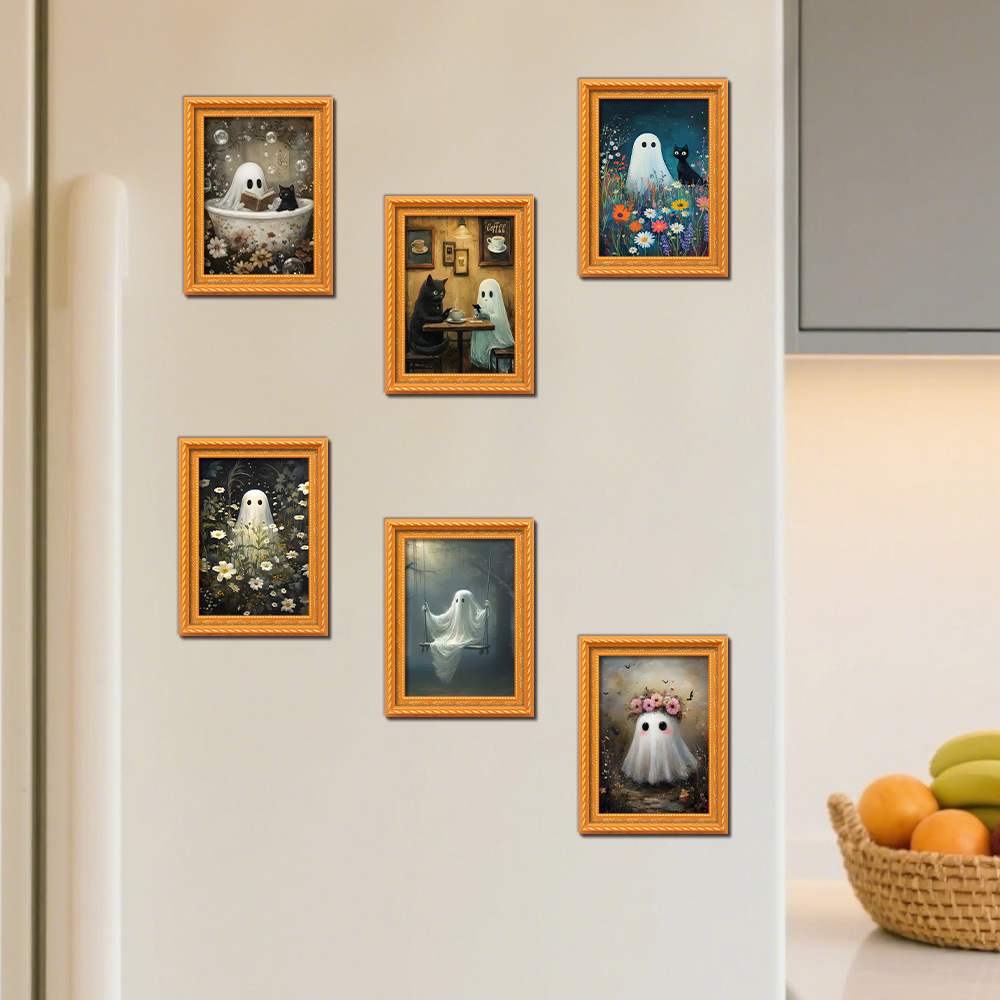 Creative 3d Halloween Fridge M - Engraved Wood Frame ulasan dan harga