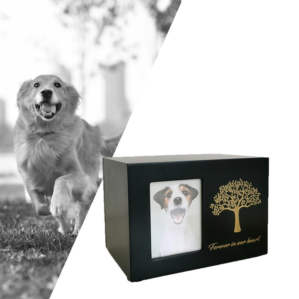 Cremation Urn for Dogs Funeral - Engraved Wood Frame ulasan dan harga