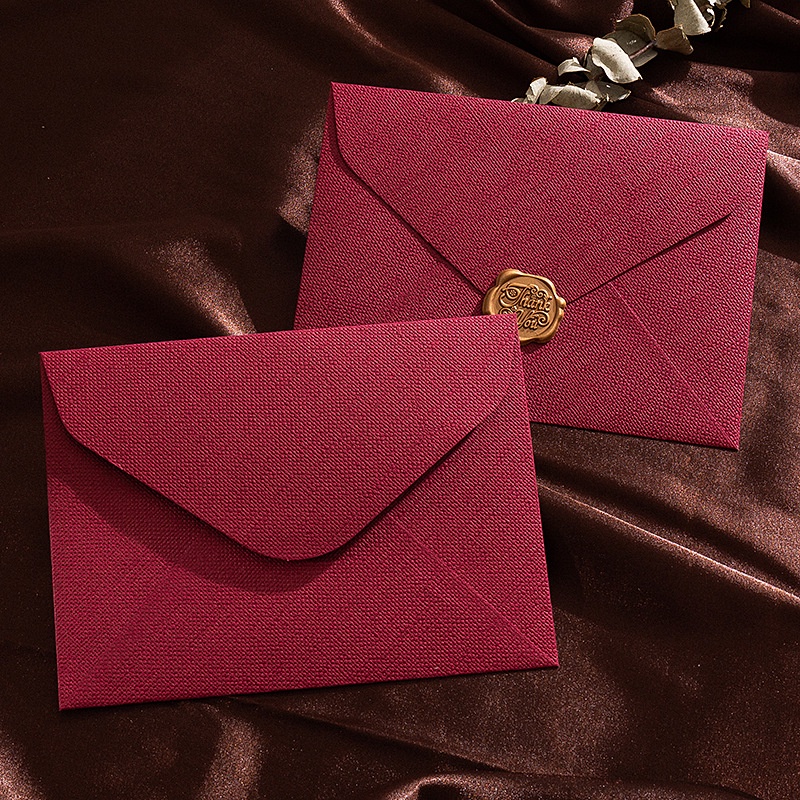 5 Pcs Retro Linen Pattern Enve - Wax Seal Letter Kit ulasan dan harga