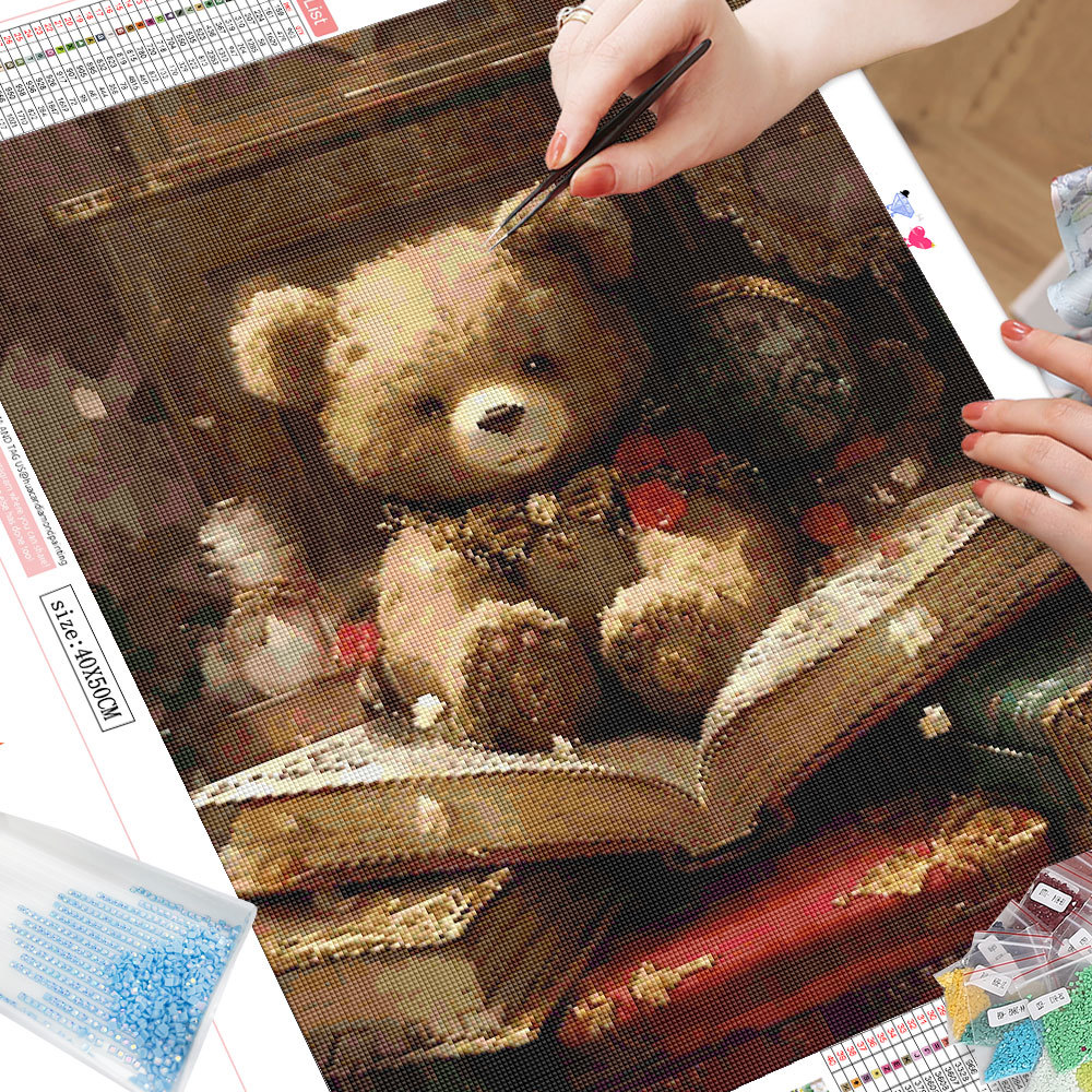 Frameless, Cartoon Diamond Pai - Photo Mosaic Print ulasan dan harga