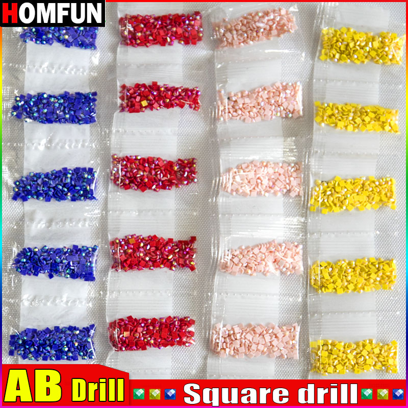 HOMFUN AB Square Drill DIY Dia - Photo Mosaic Print ulasan dan harga