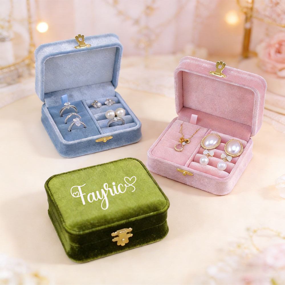 Personalized velvet jewelry bo - Personalized Name Box ulasan dan harga