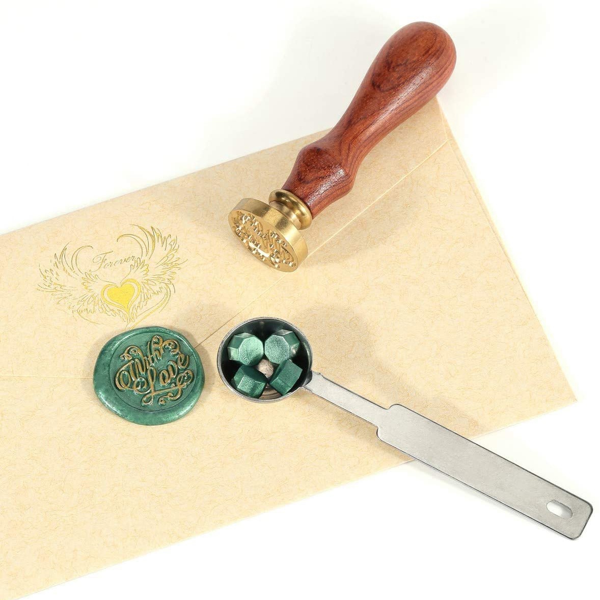 AT84-Sealing Wax Beads, 200 Pi - Wax Seal Letter Kit ulasan dan harga