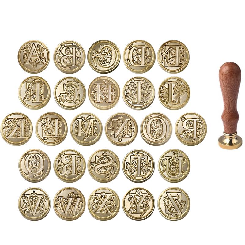 A-Z Vintage Sealed Wax Stamp H - Wax Seal Letter Kit ulasan dan harga