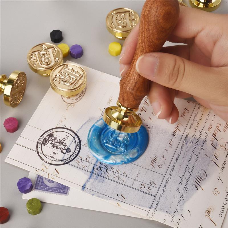 A-Z Vintage Sealed Wax Stamp H - Wax Seal Letter Kit ulasan dan harga