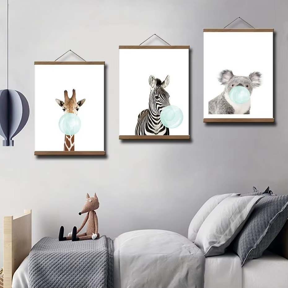 21-90cm Magnetic Wooden Pictur - Engraved Wood Frame ulasan dan harga