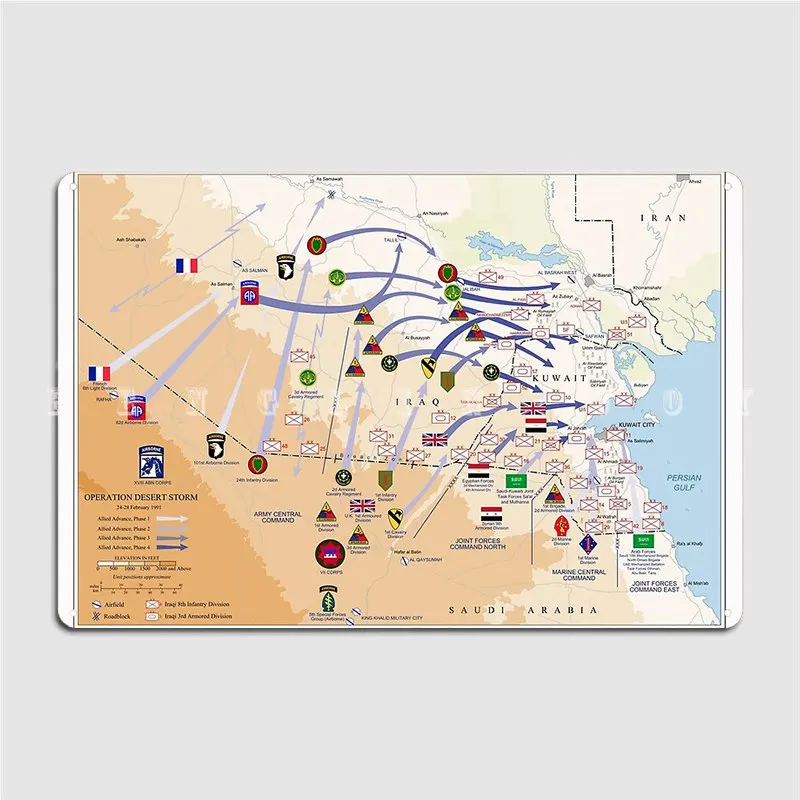 Operation Desert Storms Ground - Custom Map Poster ulasan dan harga