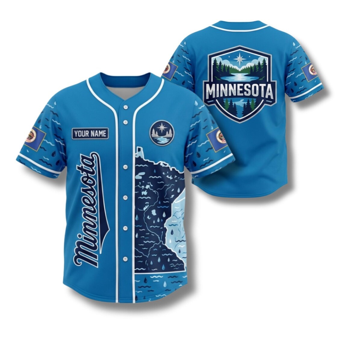 Custom Minnesota Baseball Jers - Custom Star Map ulasan dan harga