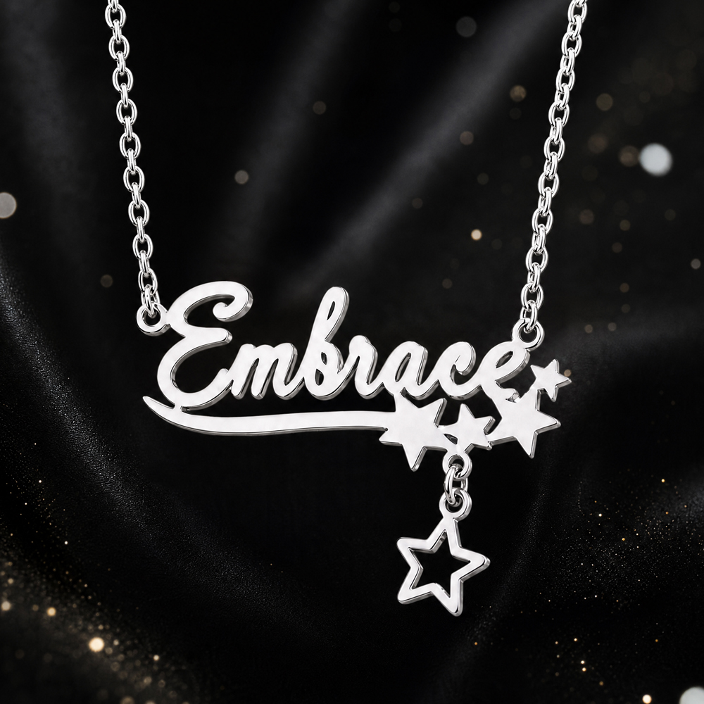 Custom Butterfly Name Necklace - Name Necklace Custom ulasan dan harga