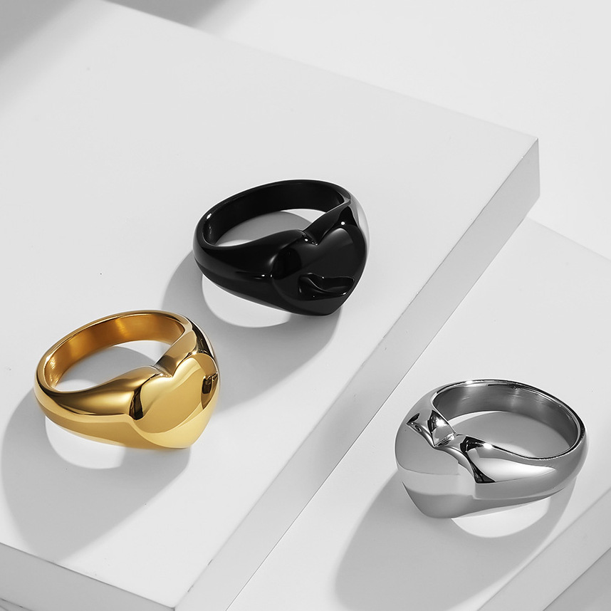 Customized Women Signet Ring C - Initial Ring Custom ulasan dan harga